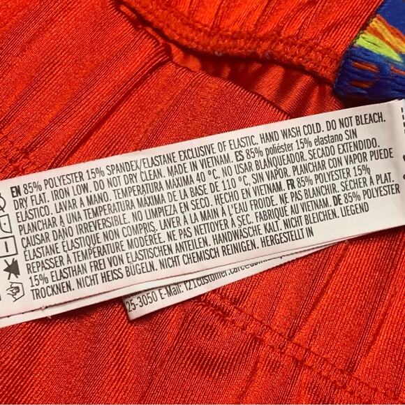 Speedo x Forever 21 Men Active Shorts Plus Red Biker Logo Elastic Waist - Picture 4 of 9